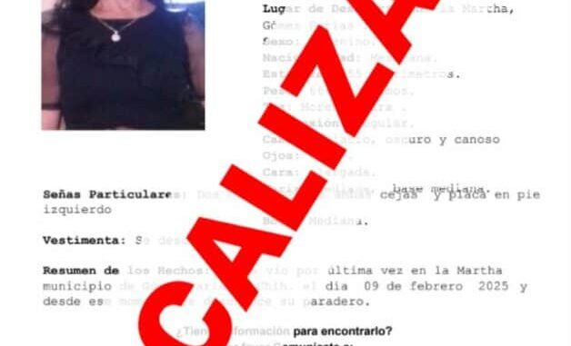 localiza-fiscalia-noroeste-en-ignacio-zaragoza-a-mujer-de-66-anos-con-reporte-de-ausencia.jpg Localiza Fiscalía Noroeste en Ignacio Zaragoza a mujer de 66 años con reporte de ausencia