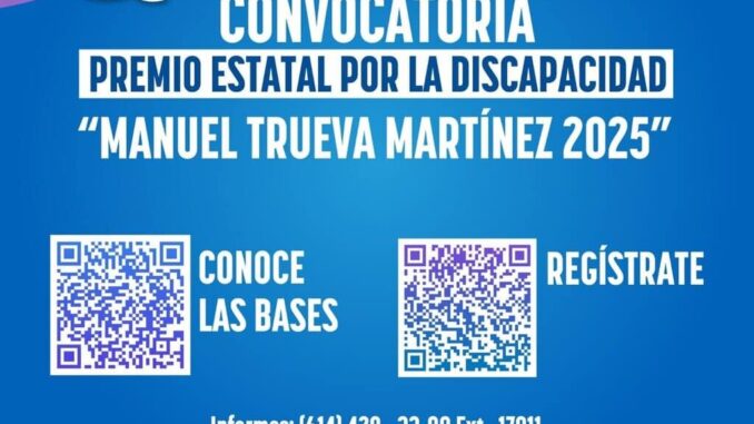 lanzan-convocatoria-del-premio-estatal-por-la-discapacidad-manuel-trueva-martinez-2025.jpeg Lanzan convocatoria del Premio Estatal por la Discapacidad “Manuel Trueva Martínez 2025”