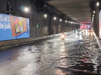 Encharcamientos e inundaciones por las fuertes lluvias de hoy sábado 12 de julio en la CDMX