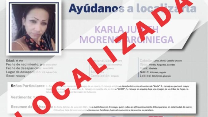 localiza-fem-a-mujer-que-estaba-ausente-desde-el-2021-en-ciudad-juarez.jpg Localiza FEM a mujer que estaba ausente desde el 2021 en Ciudad Juárez